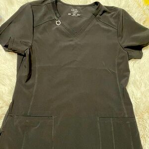 Cherokee Infinity black scrub top size small
